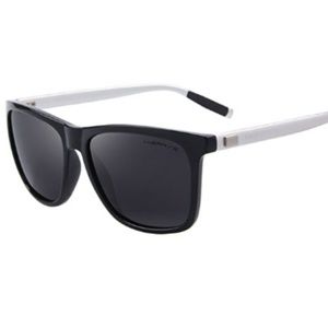 Unisex Polarized Aluminum Sunglasses -Black&silver